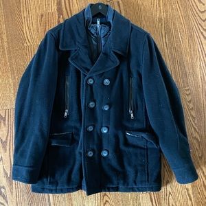 Marc New York by Andrew Marc black pea coat, Men L